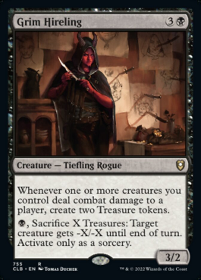 Grim Hireling [Commander Legends: Battle for Baldur's Gate] Magic: The Gathering