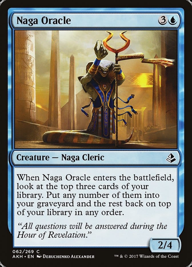 Naga Oracle [Amonkhet] Magic: The Gathering