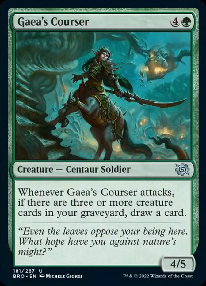 Gaea's Courser [The Brothers' War] Magic: The Gathering