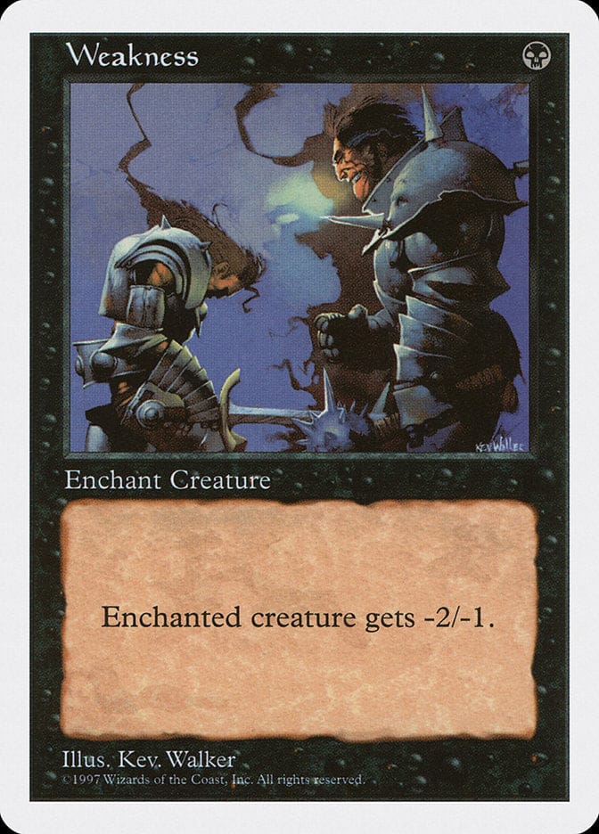 Weakness [Fifth Edition] Magic: The Gathering