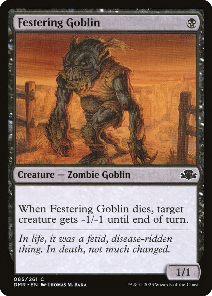 Festering Goblin [Dominaria Remastered] Magic: The Gathering