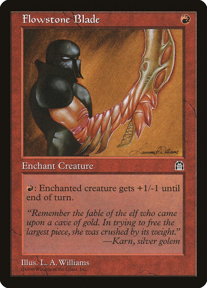 Flowstone Blade [Stronghold] Magic: The Gathering