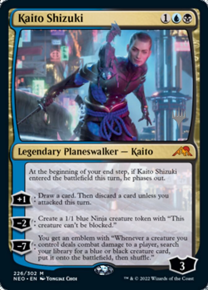 Kaito Shizuki (Promo Pack) [Kamigawa: Neon Dynasty Promos] Magic: The Gathering