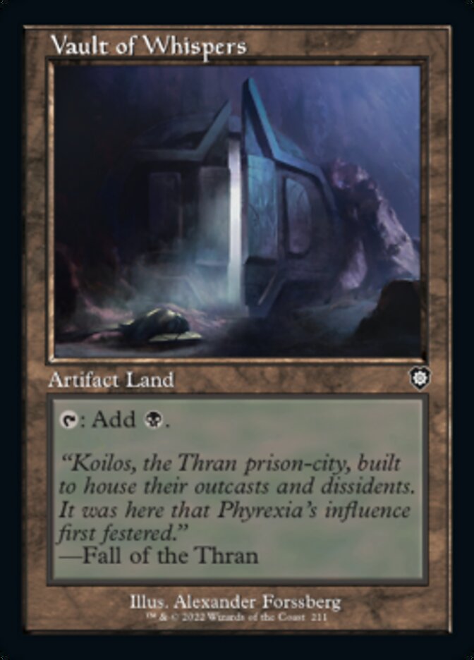 Vault of Whispers (Retro) [The Brothers' War Commander] Magic: The Gathering