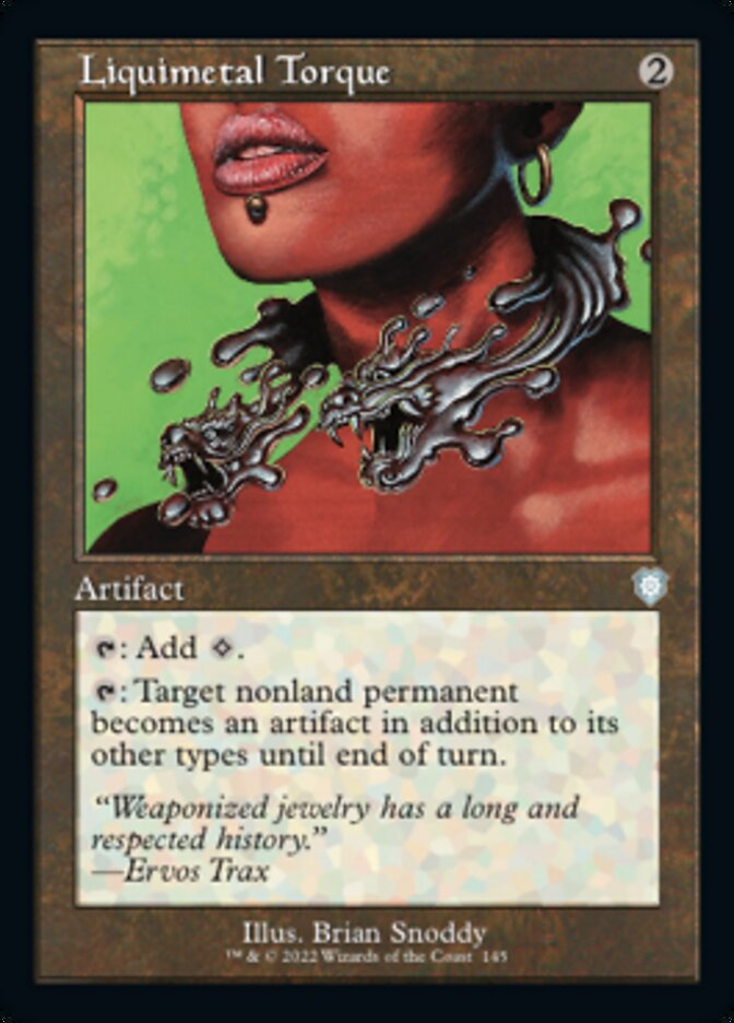Liquimetal Torque (Retro) [The Brothers' War Commander] Magic: The Gathering