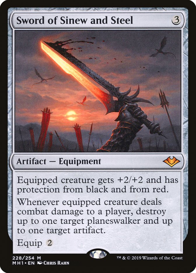 Sword of Sinew and Steel [Modern Horizons] Magic: The Gathering
