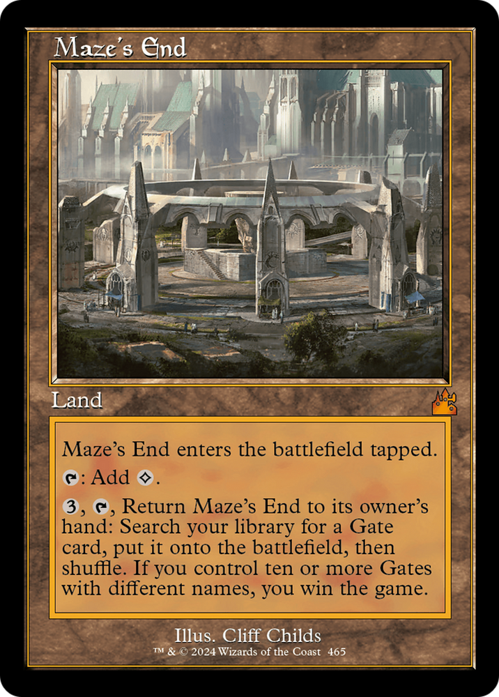 Maze's End (Retro Frame) [Ravnica Remastered] Magic: The Gathering