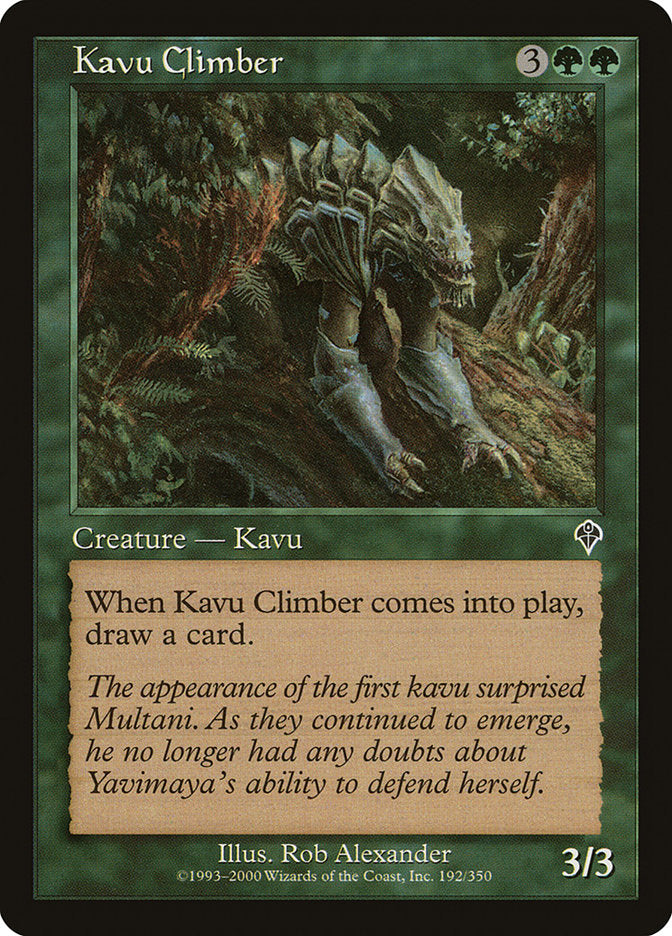 Kavu Climber [Invasion] Magic: The Gathering