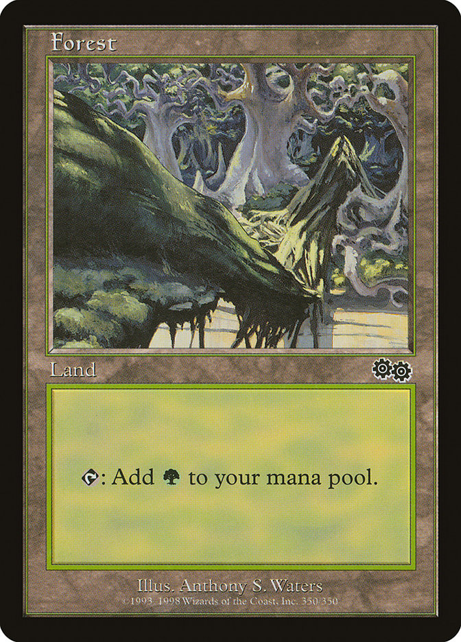 Forest (350) [Urza's Saga] Magic: The Gathering
