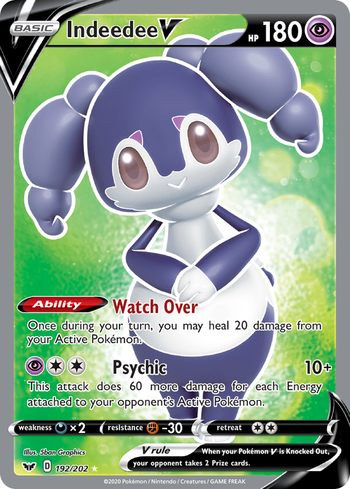 Indeedee V (192/202) [Sword & Shield: Base Set] Pokémon
