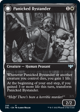 Panicked Bystander // Cackling Culprit [Innistrad: Double Feature] Magic: The Gathering