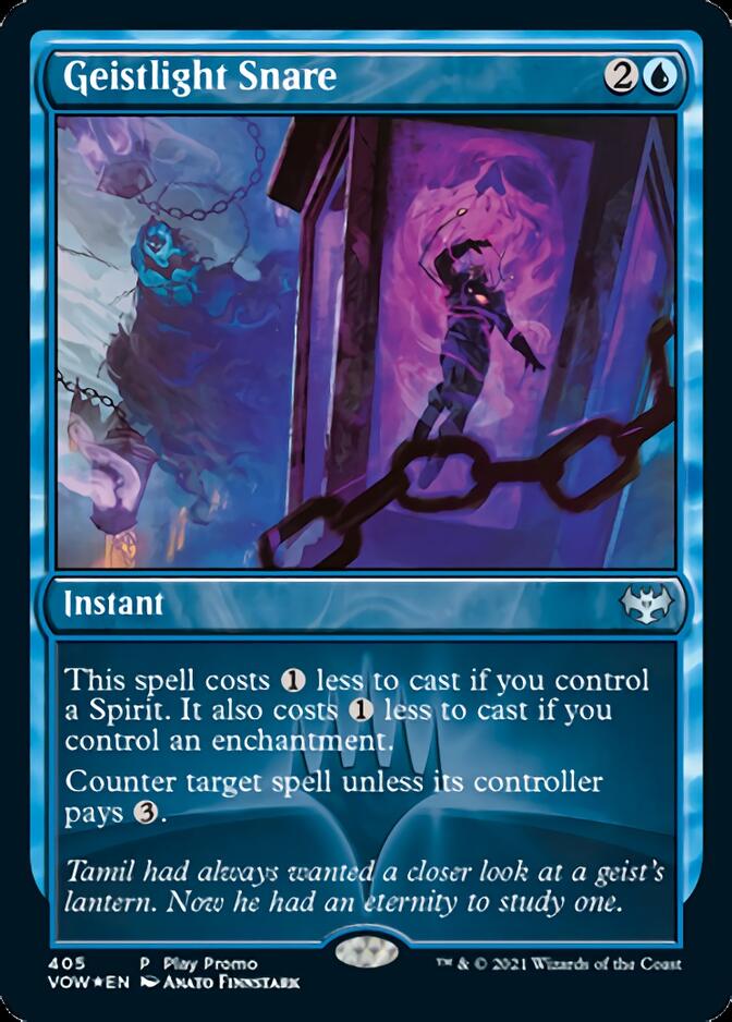 Geistlight Snare (Play Promo) [Innistrad: Crimson Vow] Magic: The Gathering