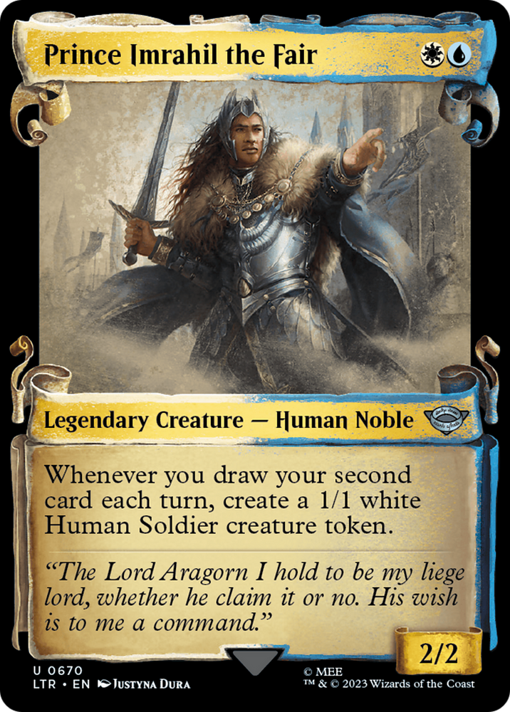 Prince Imrahil the Fair [The Lord of the Rings: Tales of Middle-Earth Showcase Scrolls] Magic: The Gathering