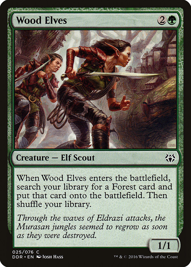 Wood Elves [Duel Decks: Nissa vs. Ob Nixilis] Magic: The Gathering