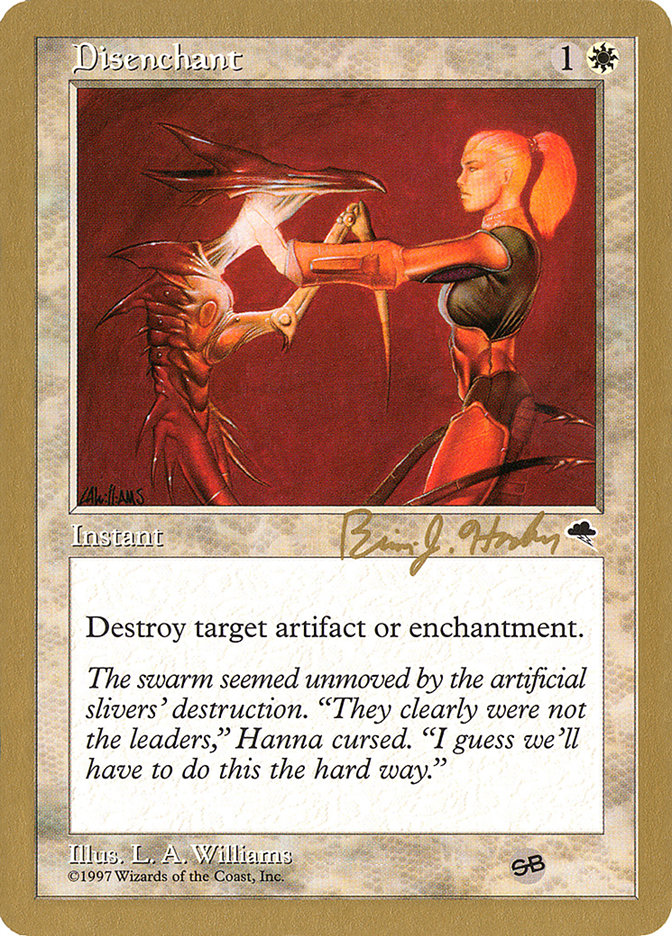 Disenchant (Brian Hacker) (SB) [World Championship Decks 1998] Magic: The Gathering