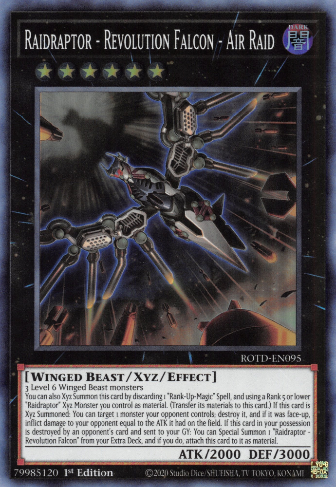 Raidraptor - Revolution Falcon - Air Raid [ROTD-EN095] Super Rare - Yugioh Cards For Your TCG Needs!