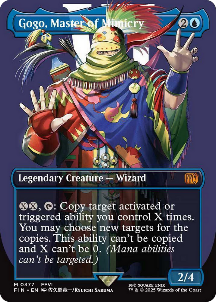 Gogo, Master of Mimicry (Borderless) [FINAL FANTASY] Magic: The Gathering