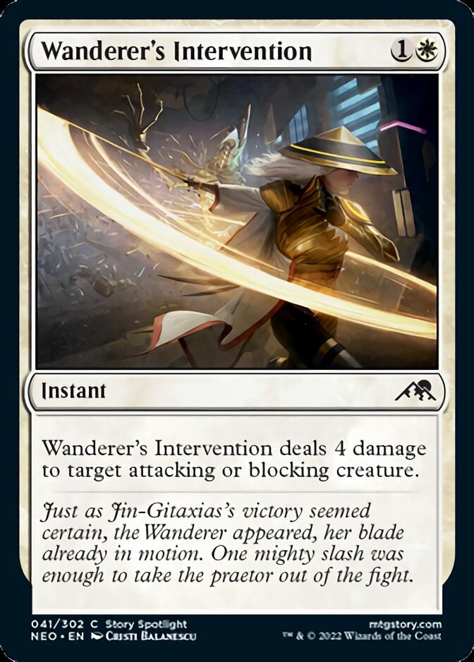 Wanderer's Intervention [Kamigawa: Neon Dynasty] Magic: The Gathering