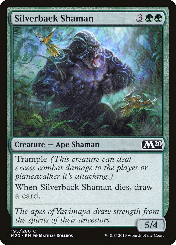 Silverback Shaman [Core Set 2020] Magic: The Gathering