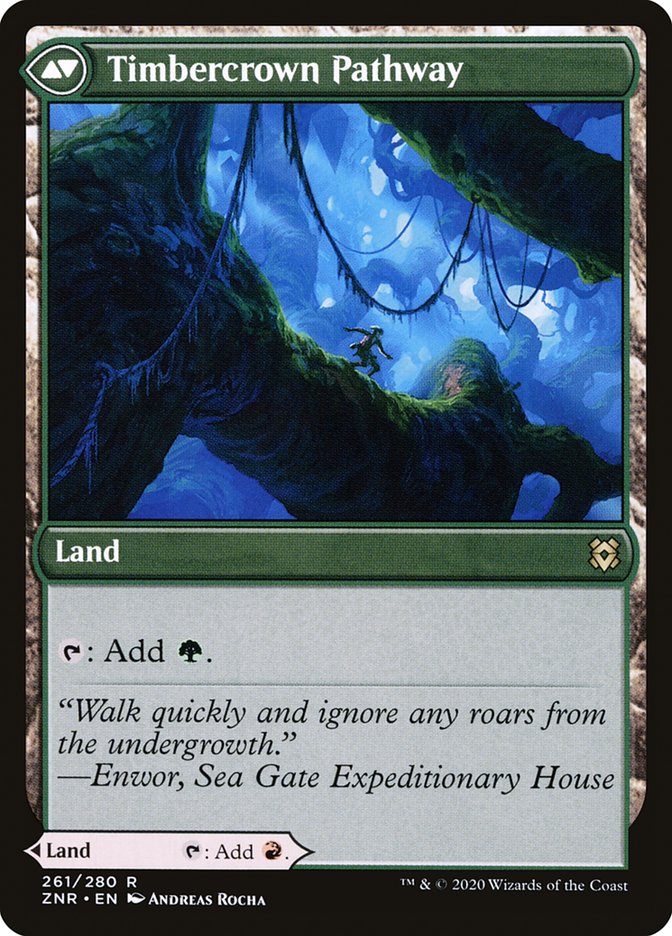 Cragcrown Pathway // Timbercrown Pathway [Zendikar Rising] Magic: The Gathering