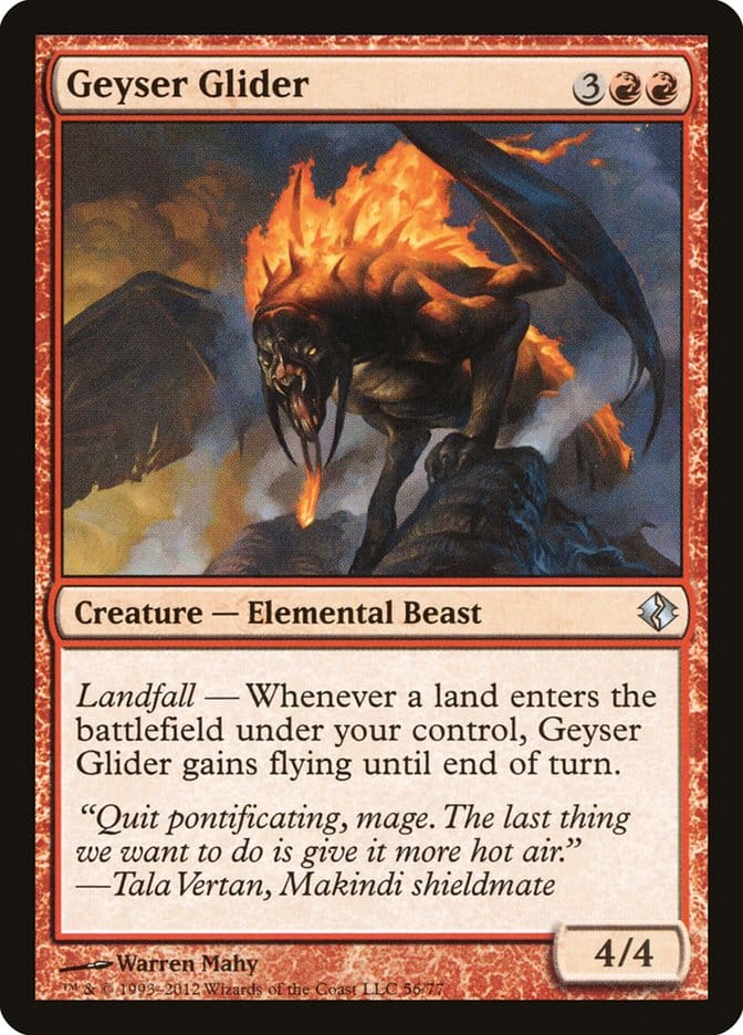 Geyser Glider [Duel Decks: Venser vs. Koth] Magic: The Gathering