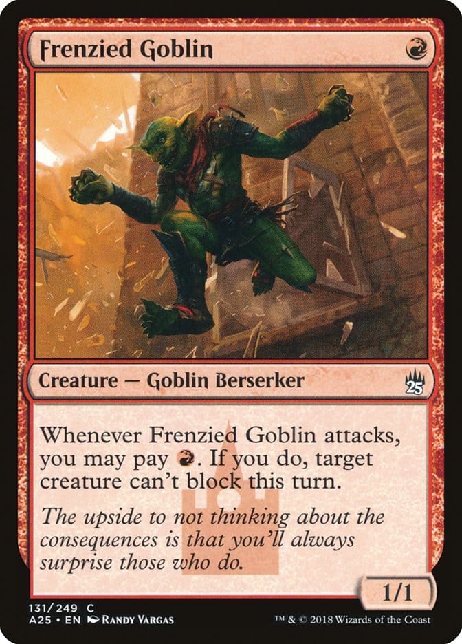 Frenzied Goblin [Masters 25] Magic: The Gathering
