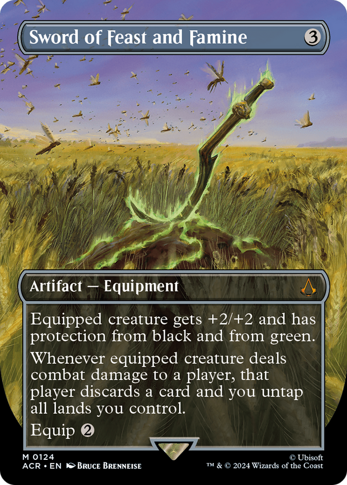 Sword of Feast and Famine (Borderless) [Assassin's Creed] Magic: The Gathering
