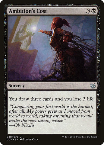 Ambition's Cost [Duel Decks: Nissa vs. Ob Nixilis] Magic: The Gathering