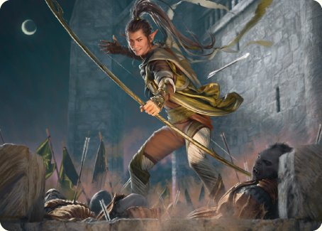 Legolas, Counter of Kills Art Card [The Lord of the Rings: Tales of Middle-earth Art Series] Magic: The Gathering