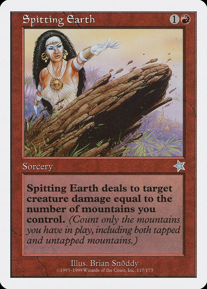 Spitting Earth [Starter 1999] Magic: The Gathering