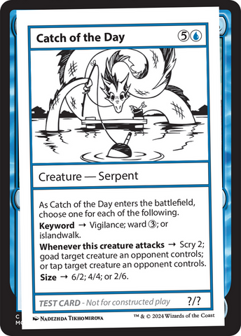 Catch of the Day [Mystery Booster 2 Playtest Cards] Magic: The Gathering