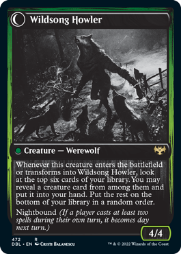 Howlpack Piper // Wildsong Howler [Innistrad: Double Feature] Magic: The Gathering
