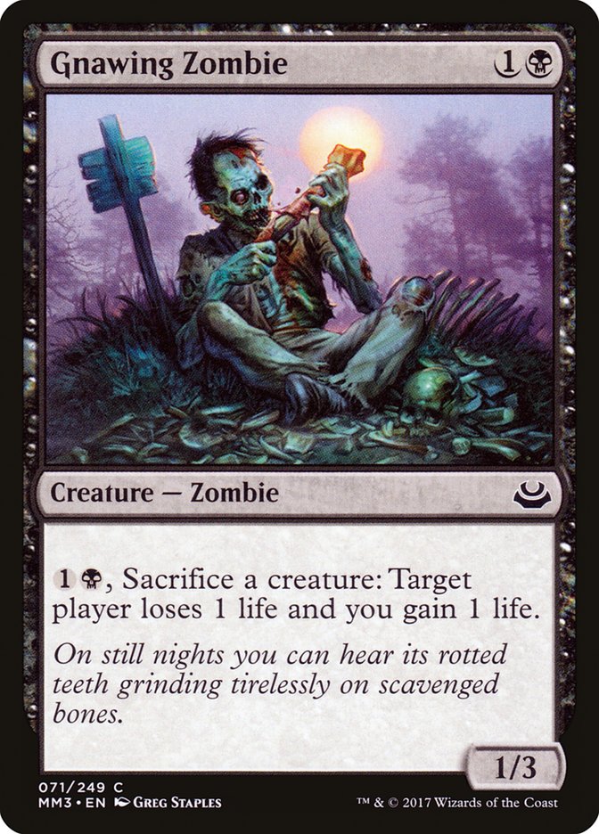 Gnawing Zombie [Modern Masters 2017] Magic: The Gathering