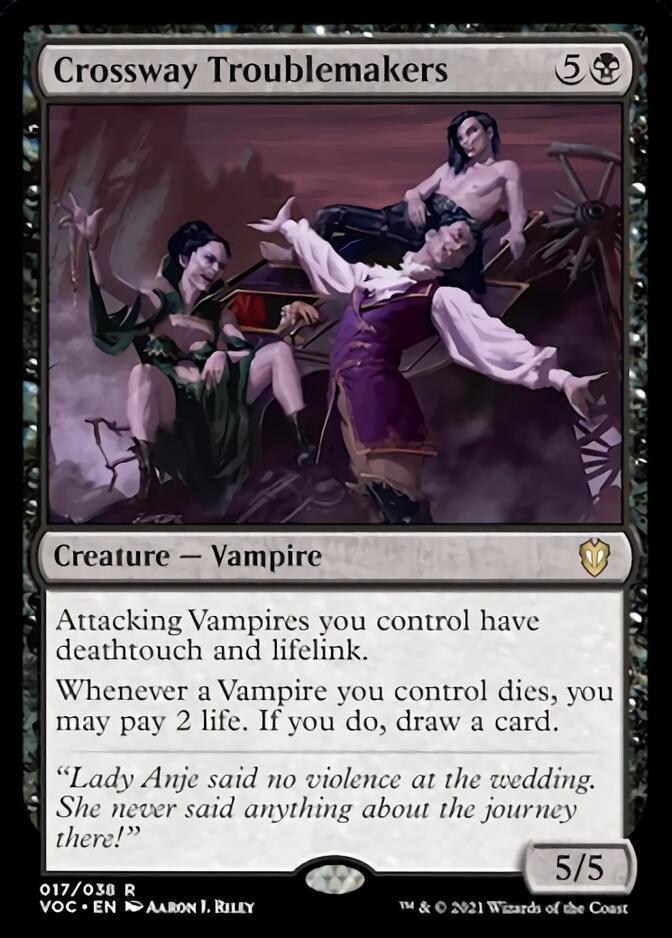 Crossway Troublemakers [Innistrad: Crimson Vow Commander] Magic: The Gathering