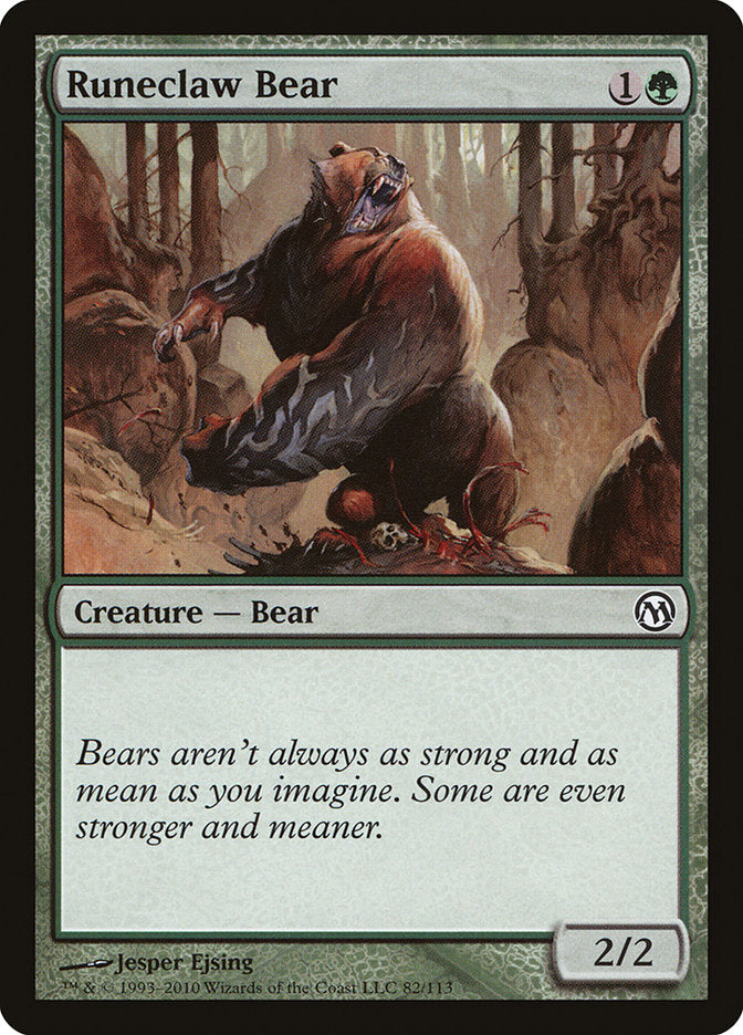 Runeclaw Bear [Duels of the Planeswalkers] Magic: The Gathering