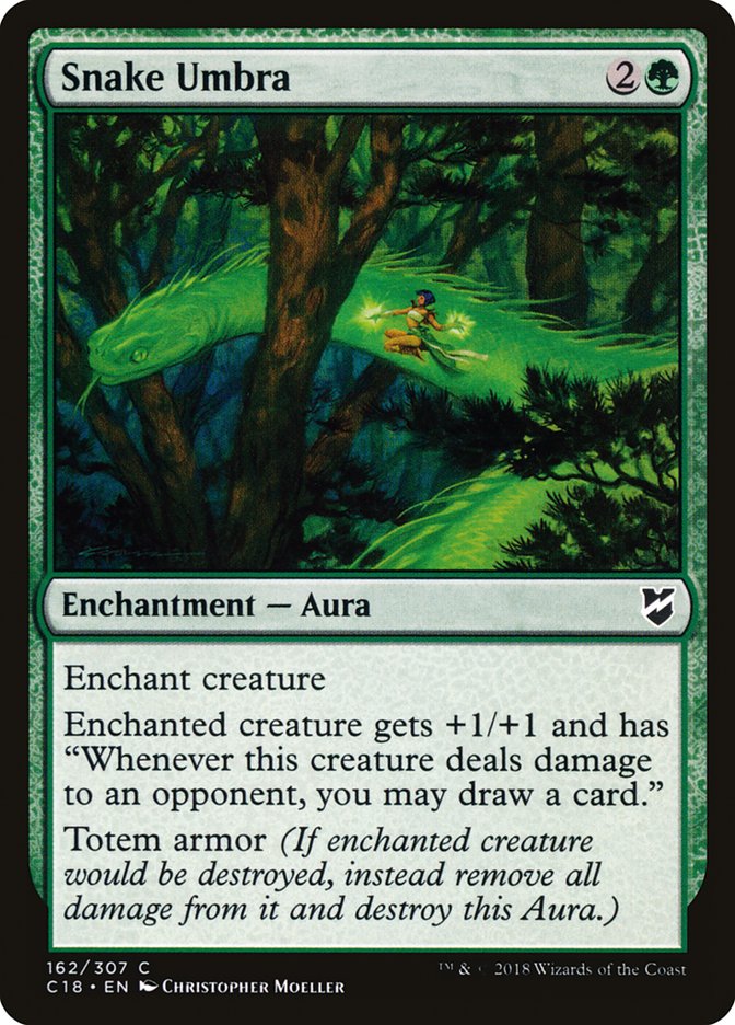 Snake Umbra [Commander 2018] Magic: The Gathering