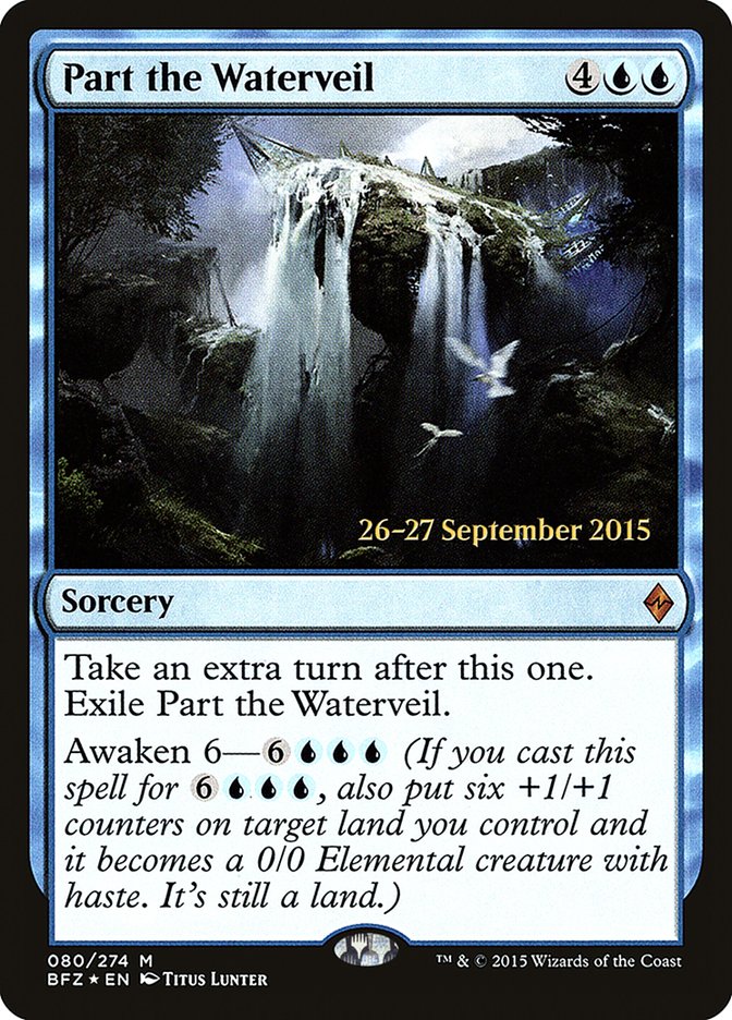 Part the Waterveil [Battle for Zendikar Prerelease Promos] Magic: The Gathering