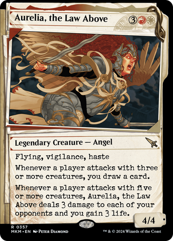 Aurelia, the Law Above (Showcase) (0357) [Murders at Karlov Manor] Magic: The Gathering