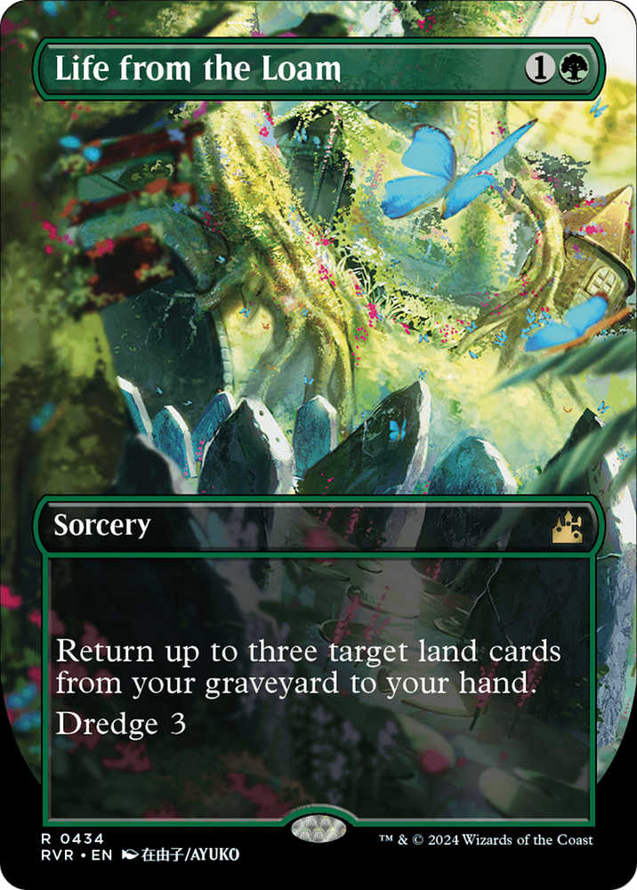 Life from the Loam (Anime Borderless) [Ravnica Remastered] Magic: The Gathering