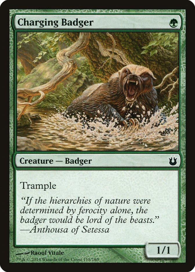 Charging Badger [Born of the Gods] Magic: The Gathering