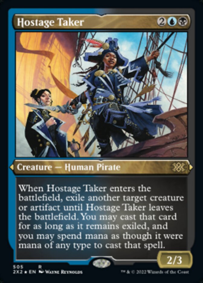 Hostage Taker (Foil Etched) [Double Masters 2022] Magic: The Gathering