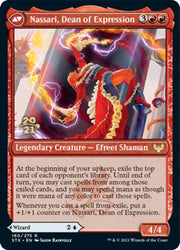 Uvilda, Dean of Perfection // Nassari, Dean of Expression [Strixhaven: School of Mages Prerelease Promos] Magic: The Gathering