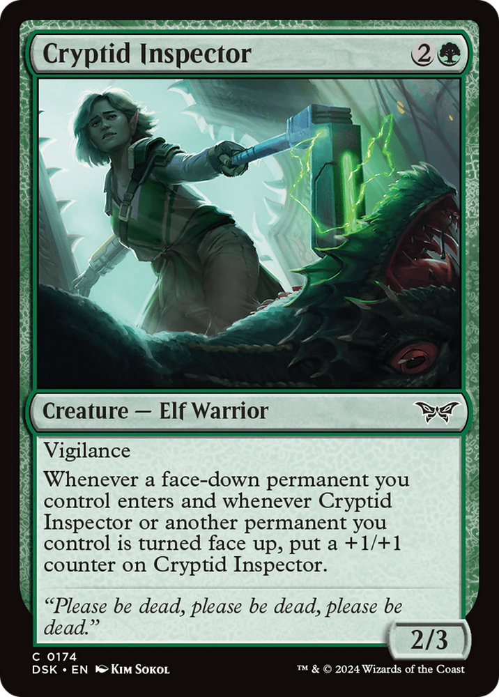 Cryptid Inspector [Duskmourn: House of Horror] Magic: The Gathering