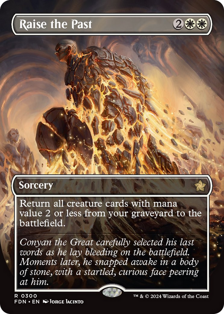 Raise the Past (Borderless) [Foundations] Magic: The Gathering