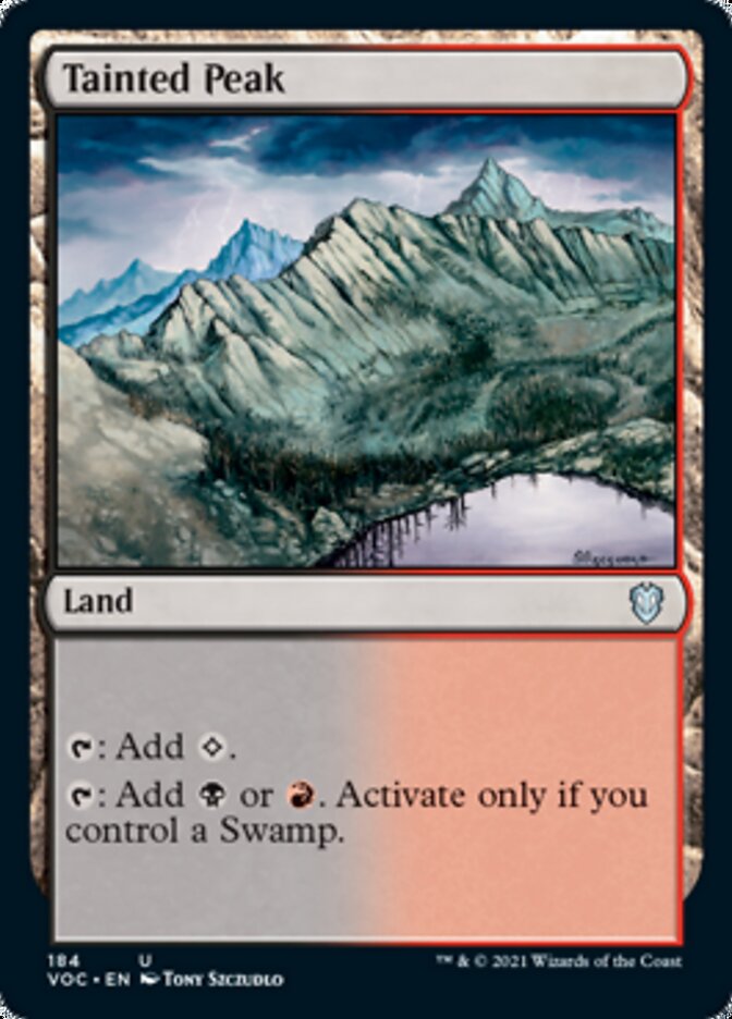 Tainted Peak [Innistrad: Crimson Vow Commander] Magic: The Gathering