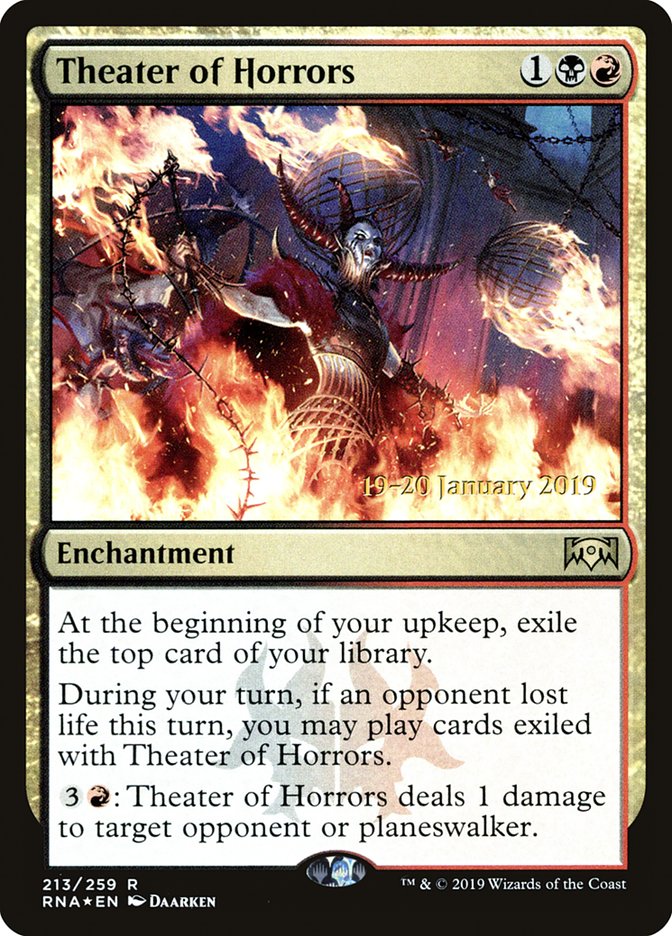 Theater of Horrors [Ravnica Allegiance Prerelease Promos] Magic: The Gathering