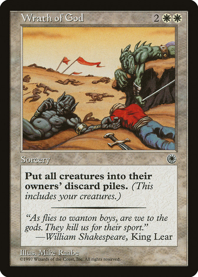 Wrath of God [Portal] Magic: The Gathering