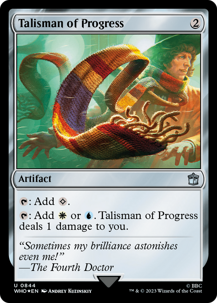 Talisman of Progress (Surge Foil) [Doctor Who] Magic: The Gathering