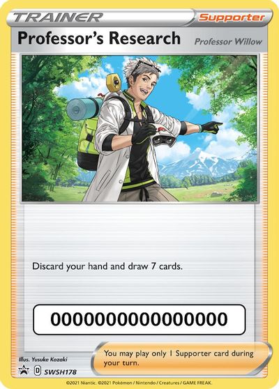 Professor's Research (SWSH178) (Pokemon Go Code) [Sword & Shield: Black Star Promos] Pokémon