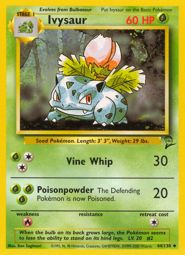 Ivysaur (44/130) [Base Set 2] Pokémon